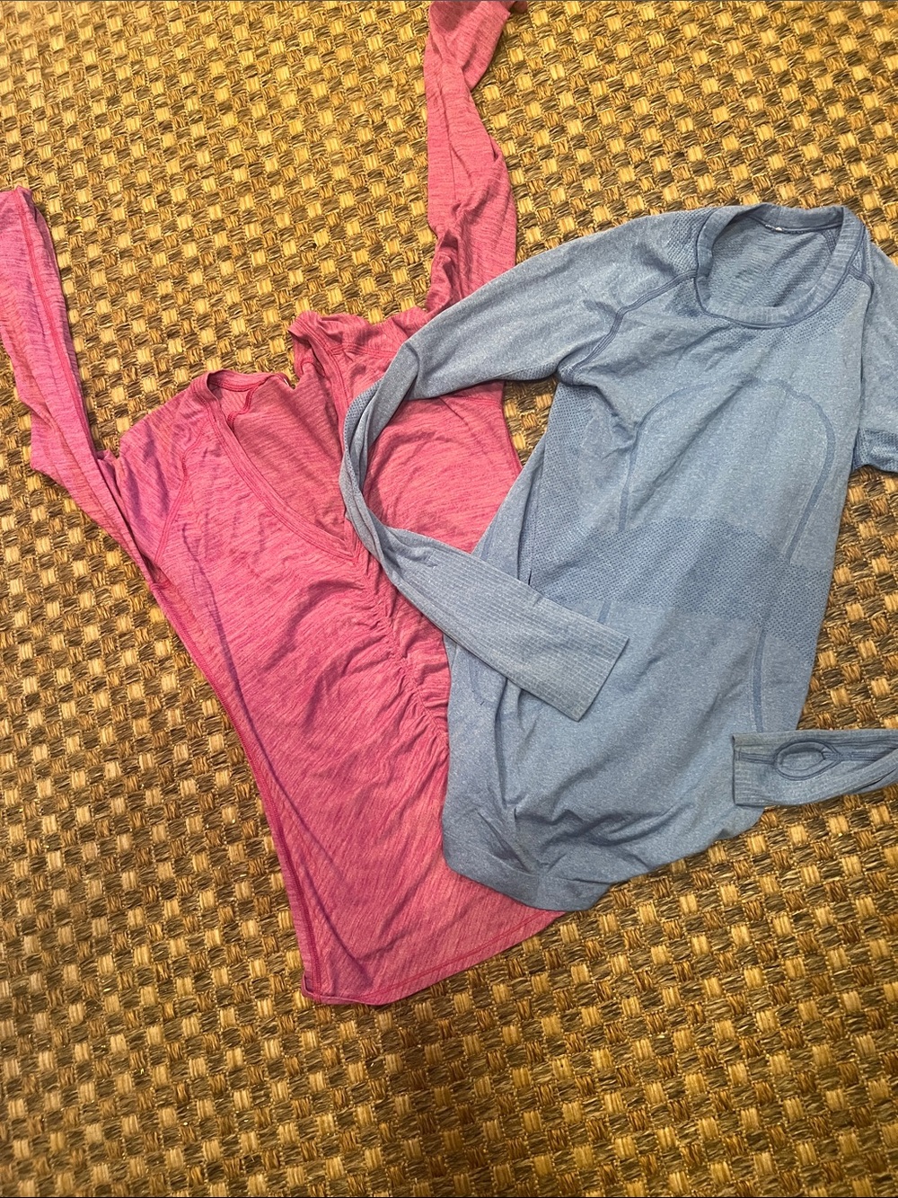 Lululemon Long-Sleeve Layering Tops - Pink & Blue size 4